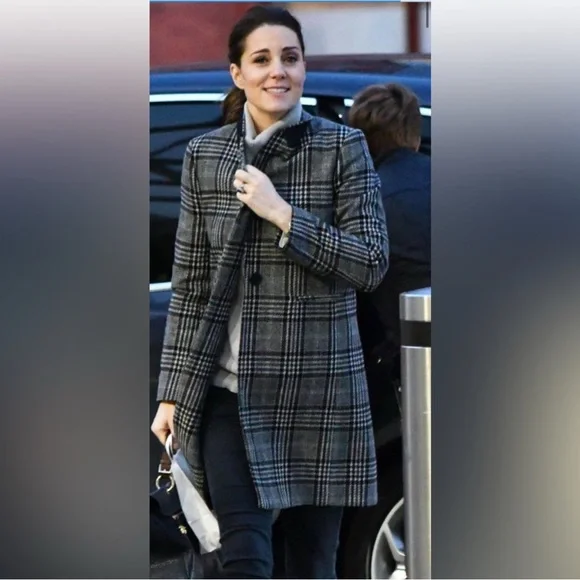 Zara Jackets Coats Zara Plaid Coat Aso Kate Middleton Nwt